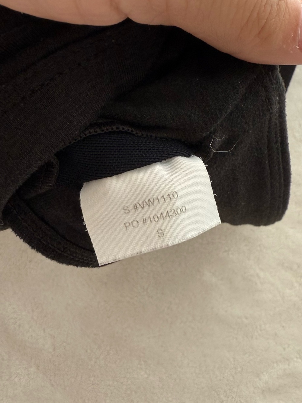 Vuori Halo Essential Bra Small in Black Heather Minimal Coverage Secure Fit - Picture 7 of 8